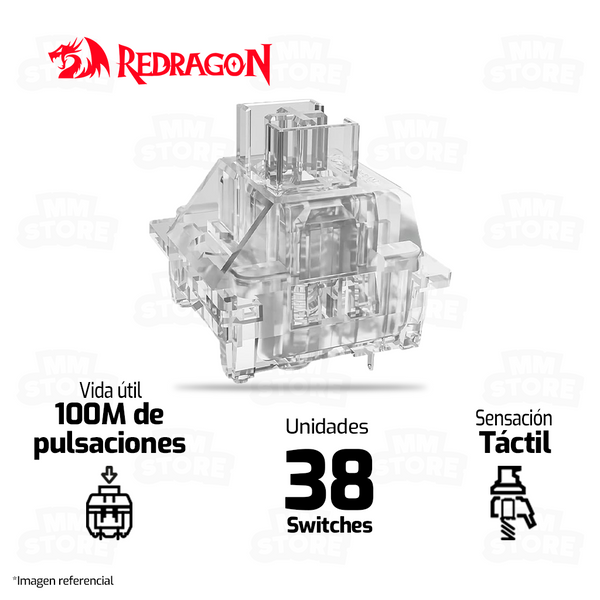 SWITCH REDRAGON PANDA CRYSTAL | A113-HP2