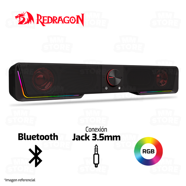 PARLANTE 2.0 REDRAGON DARKNETS GS570 | BLUETOOTH-3.5MM | USB | RGB