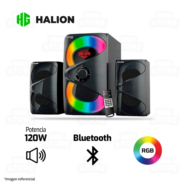 PARLANTE 2.1 HALION ENIGMA F77 | 120W | RGB