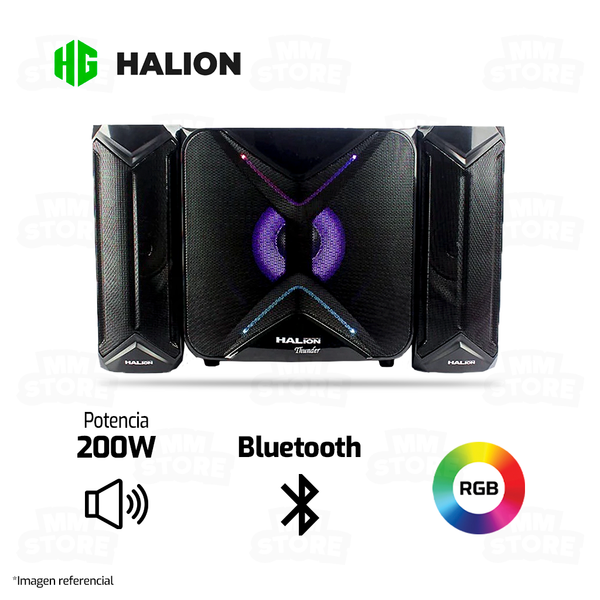 PARLANTE 2.1 HALION THUNDER HA-632BT | 200W | RGB