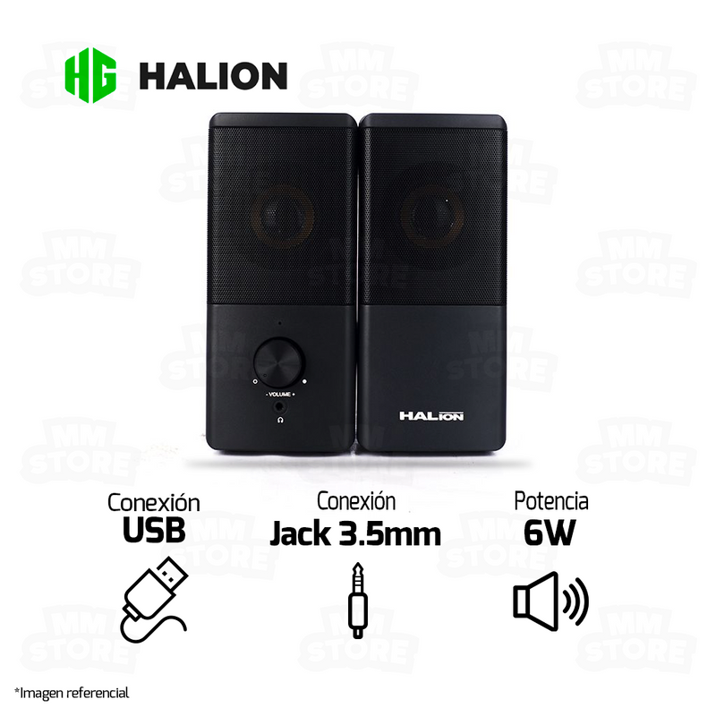 PARLANTE 2.0 HALION HA-S326 | 3.5MM | USB