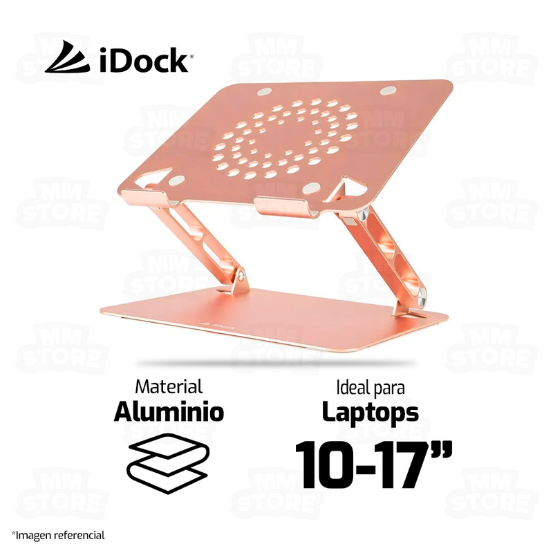 SOPORTE PARA LAPTOP IDOCK DIAMOND I50 | ALUMINIO | ROSADO