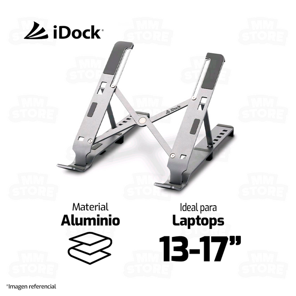 SOPORTE PARA LAPTOP IDOCK FLEX I20 PRO XL | ALUMINIO