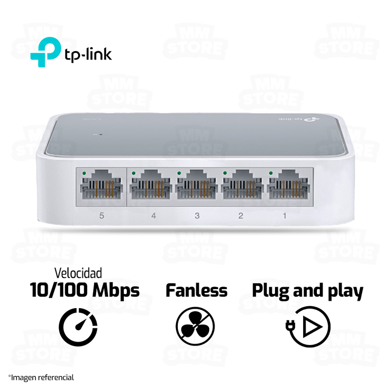 SWITCH TP-LINK TL-SF1005D | 5 PUERTOS | 10/100Mbps