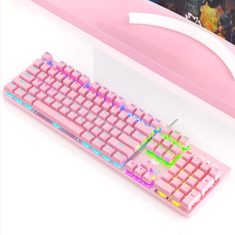 TECLADO AULA S2022 | MECANICO | SW-BLUE | RAINBOW | ROSADO