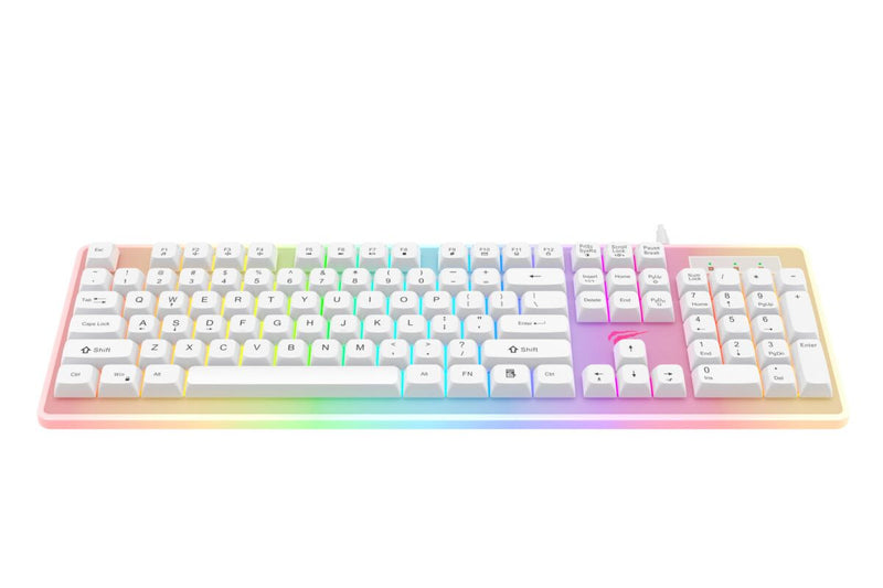 TECLADO HAVIT KB876L | RGB | BLANCO