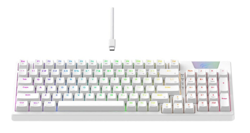 TECLADO HAVIT KB885L | MECANICO | SW-RED | RGB | BLANCO