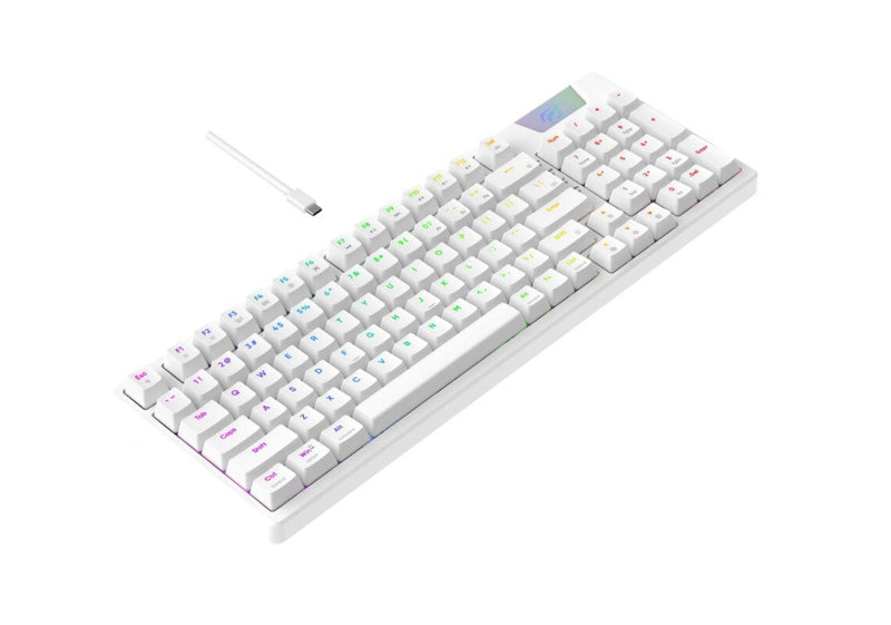 TECLADO HAVIT KB885L | MECANICO | SW-RED | RGB | BLANCO