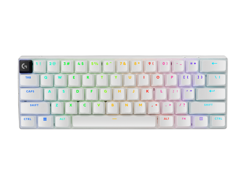 TECLADO LOGITECH GPRO X 60 | MECANICO | SW-GX OPTICAL TACTILE | RGB | BLANCO