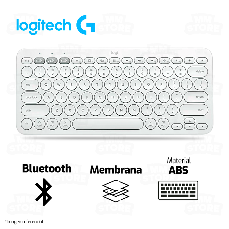 TECLADO LOGITECH K380 | BLUETOOTH | MEMBRANA | BLANCO