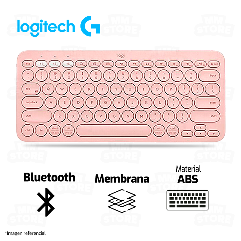 TECLADO LOGITECH K380 | BLUETOOTH | MEMBRANA | ROSA