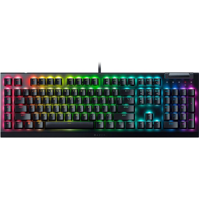 TECLADO RAZER BLACKWIDOW V4 X | MECANICO | INGLES | SW-GREEN | RGB | NEGRO