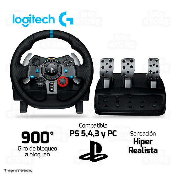 TIMON LOGITECH G29 + PEDAL DRIVING FORCE | PS4-PS5-PSC3-PC | NEGRO