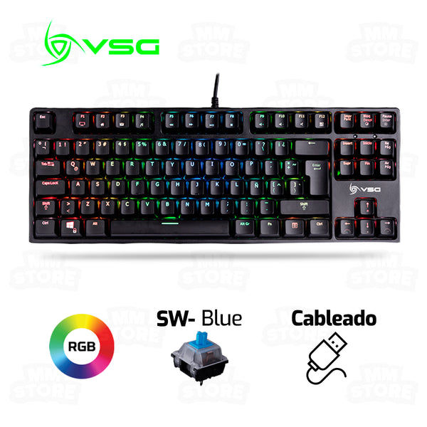 TECLADO VSG ALNITAK | MECANICO | SW-BLUE | RGB | NEGRO