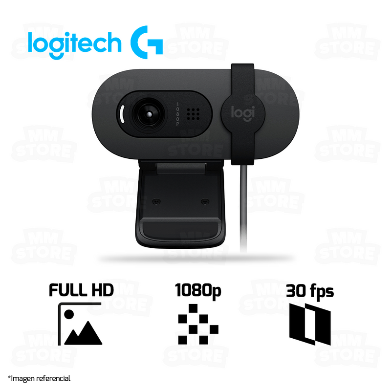 WEBCAM LOGITECH BRIO 100 | FULL HD | 1080p-30fps