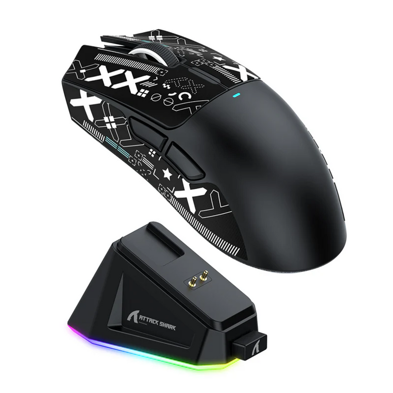 MOUSE ATTACK SHARK X11 | INALAMBRICO - BLUETOOTH | 22,000 DPI | NEGRO