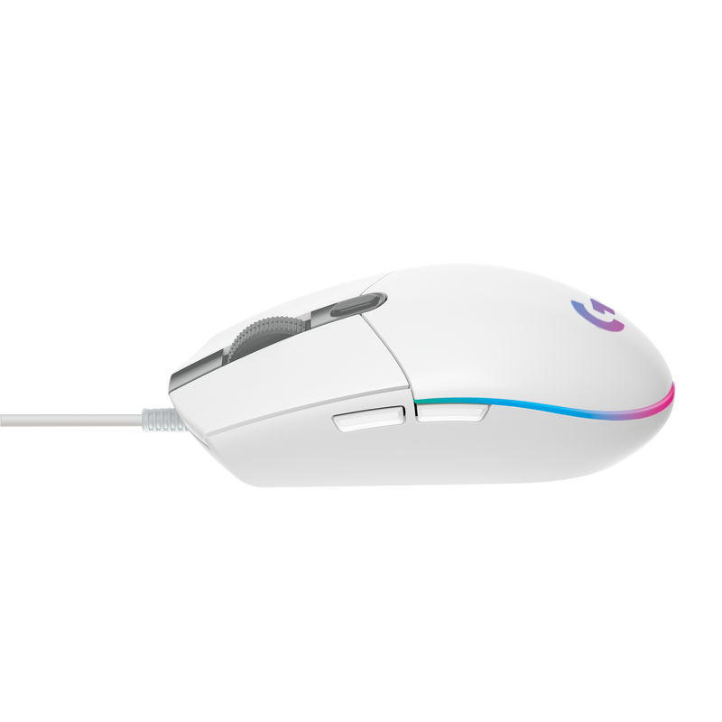 MOUSE LOGITECH G203 LIGHTSYNC | 8,000 DPI | RGB | BLANCO