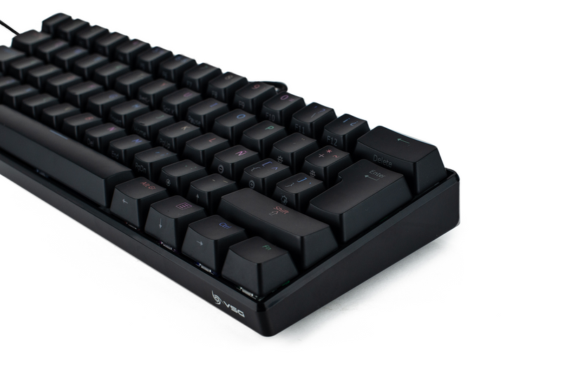 TECLADO VSG MINTAKA | MECANICO | SW-BROWN | RGB | NEGRO