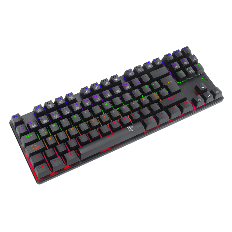 TECLADO T-DAGGER BORA T-TGK313 | MECANICO | SW-RED | RAINBOW | NEGRO