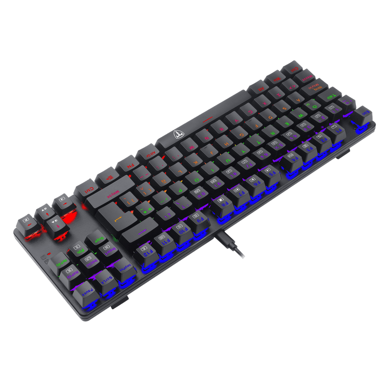 TECLADO T-DAGGER BORA T-TGK313 | MECANICO | SW-RED | RAINBOW | NEGRO