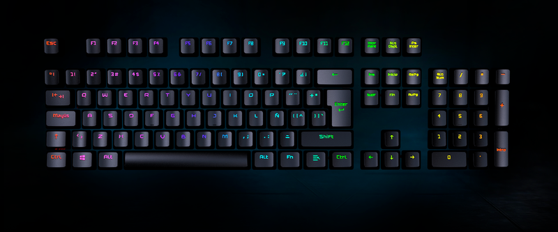 BASE DE TECLADO VSG BELLATRIX | MECANICO | NEGRO