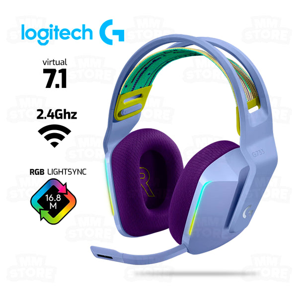 AUDIFONO LOGITECH G733 | INALAMBRICO | RGB | LILA