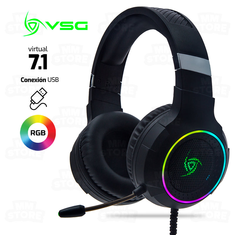 AUDIFONO VSG SHAKE | USB | 7.1 | VIBRADOR | RGB