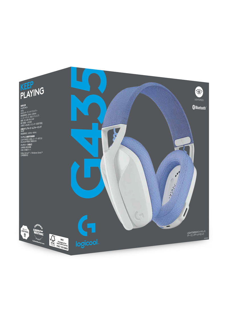 AUDIFONO LOGITECH G435 | BLUETOOTH | ESTEREO | BLANCO