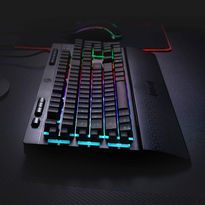 TECLADO REDRAGON SHIVA K512 | SEMI-MECANICO | RGB | NEGRO