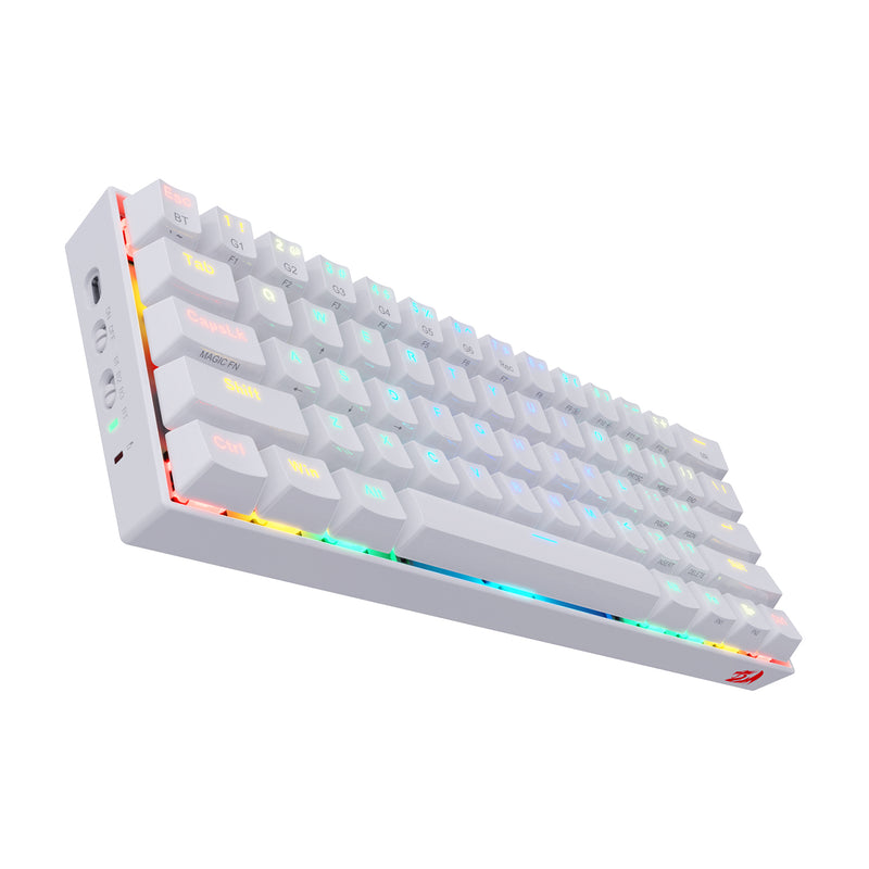 TECLADO REDRAGON DRACONIC K530 | BLUETOOTH | MECANICO | SW-BROWN | RGB | BLANCO