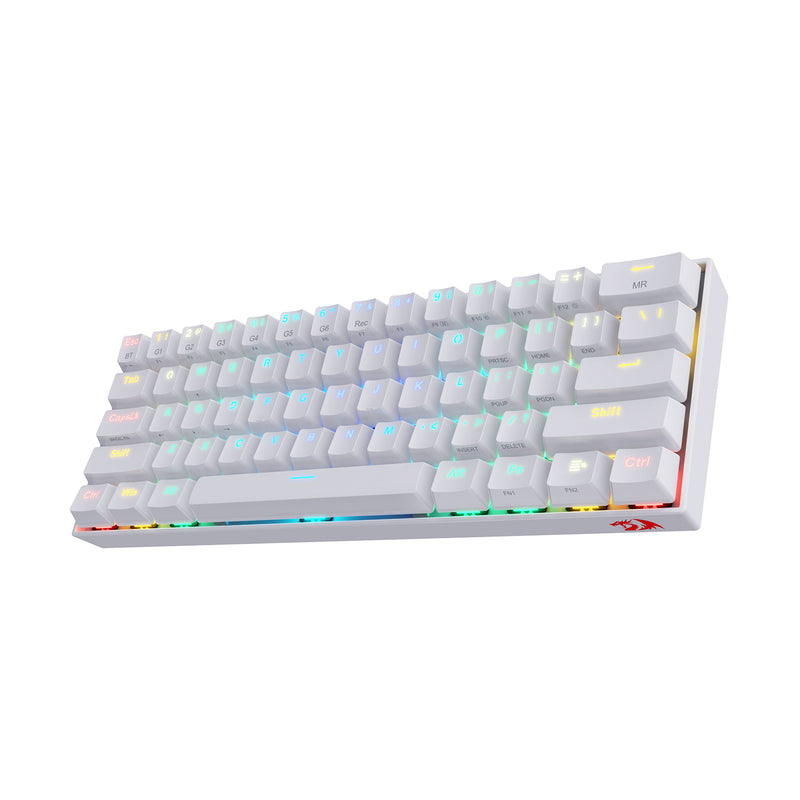 TECLADO REDRAGON DRACONIC K530 | BLUETOOTH | MECANICO | SW-BROWN | RGB | BLANCO