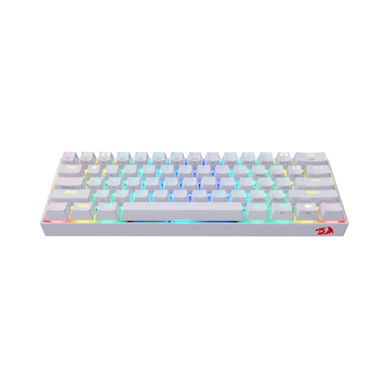 TECLADO REDRAGON DRACONIC K530 | BLUETOOTH | MECANICO | SW-BROWN | RGB | BLANCO