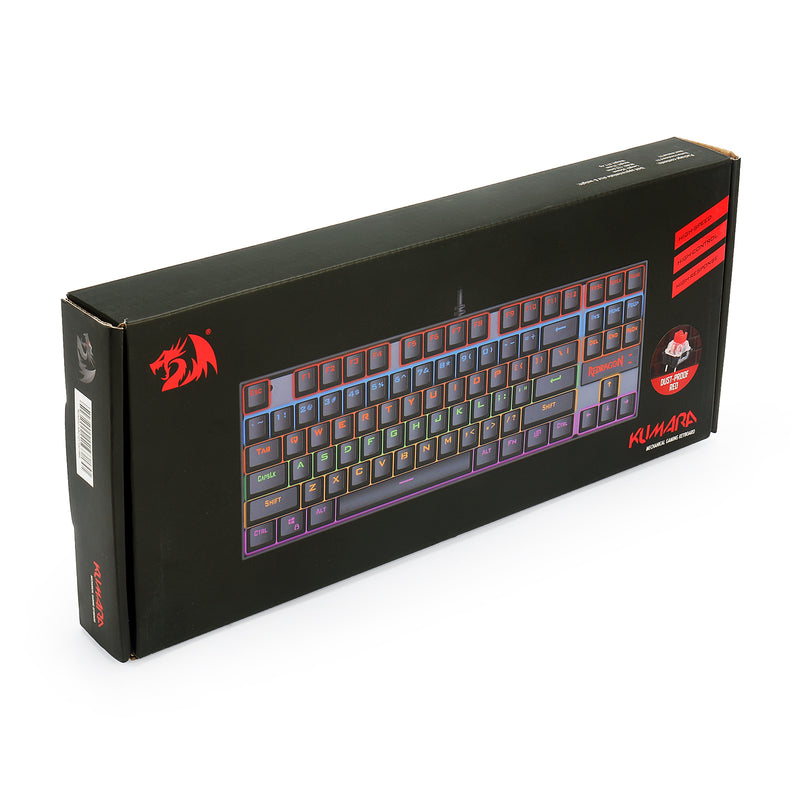 TECLADO REDRAGON KUMARA K552 | MECANICO | SW-RED | RAINBOW | NEGRO