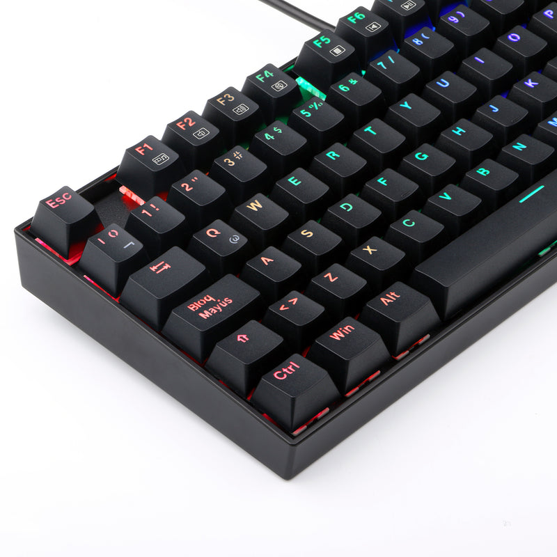 TECLADO REDRAGON KUMARA K552 | MECANICO | SW-BLUE | RGB | NEGRO