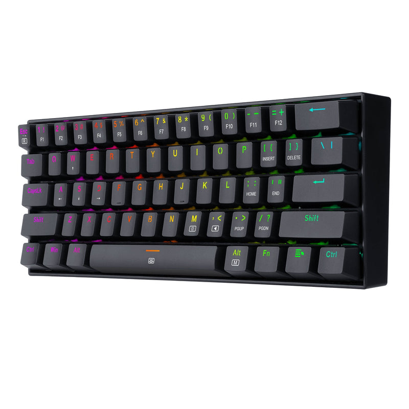 TECLADO REDRAGON DRAGONBORN K630 | INGLES | MECANICO | SW-BROWN | RGB | NEGRO