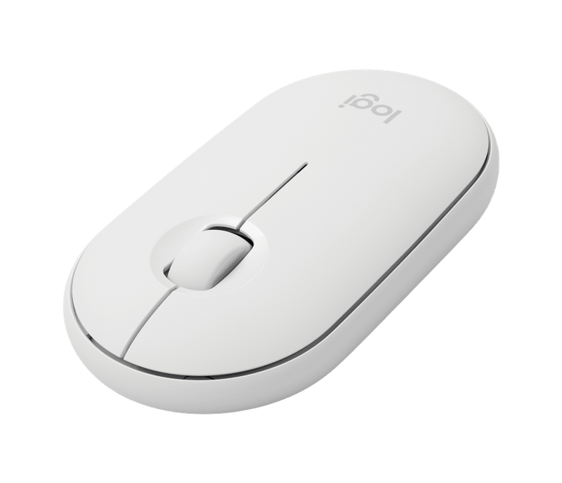 MOUSE LOGITECH M350 PEBBLE | BLUETOOTH - INALÁMBRICO | 1,000 DPI | BLANCO