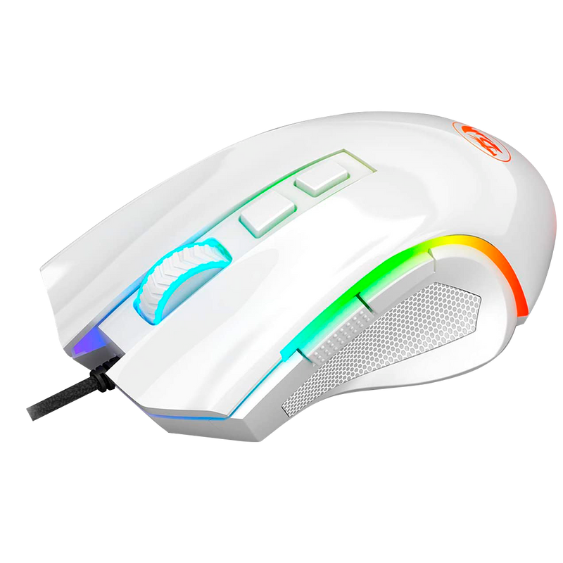 MOUSE REDRAGON GRIFFIN M607 | 7,200 DPI | RGB | BLANCO