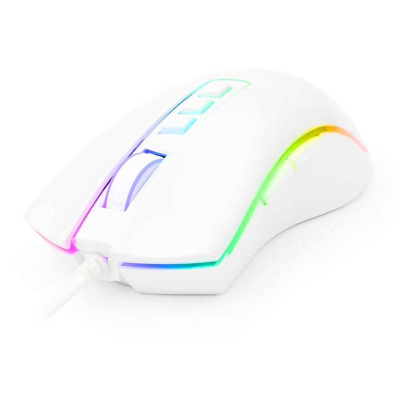 MOUSE REDRAGON COBRA CHROMA M711 | 10,000 DPI | RGB | BLANCO