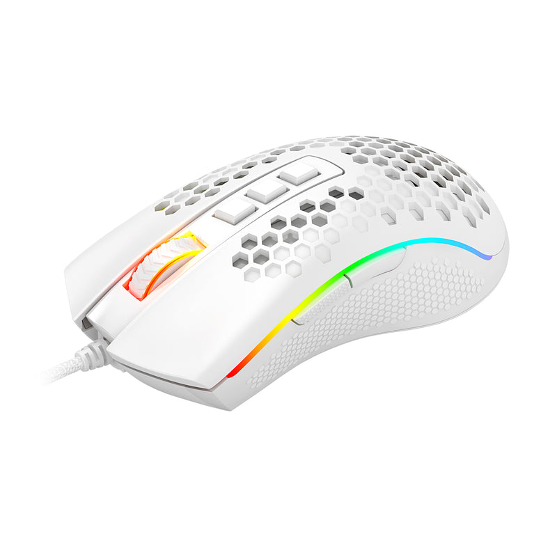 MOUSE REDRAGON STORM ELITE M988 | 16,000 DPI | RGB | BLANCO