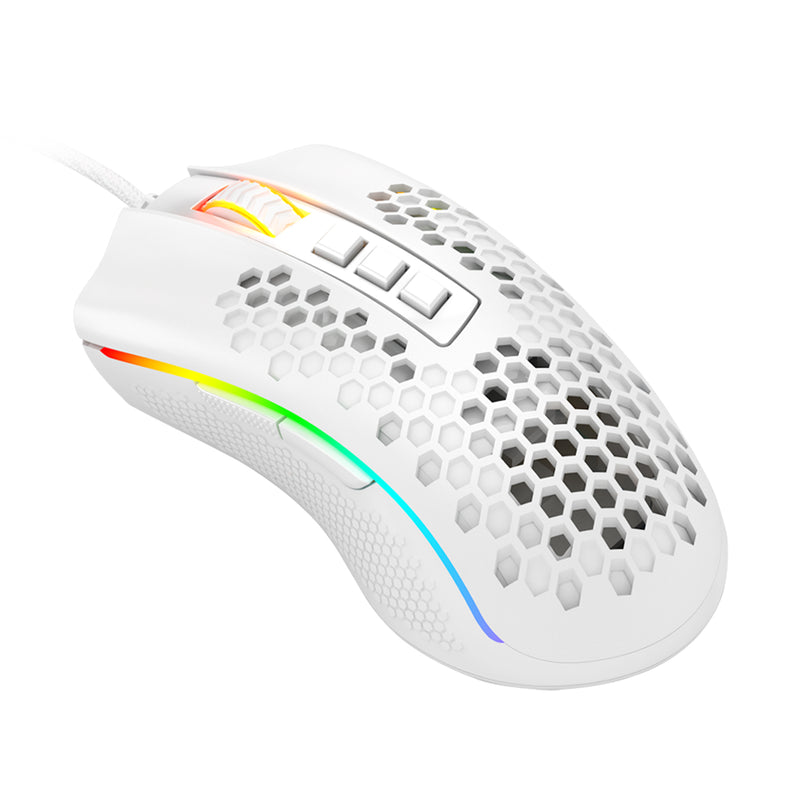 MOUSE REDRAGON STORM ELITE M988 | 16,000 DPI | RGB | BLANCO