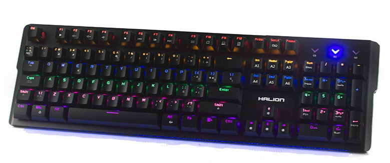 TECLADO HALION MUSTANG HA-K940 | MECANICO | SW-BLUE | RAINBOW