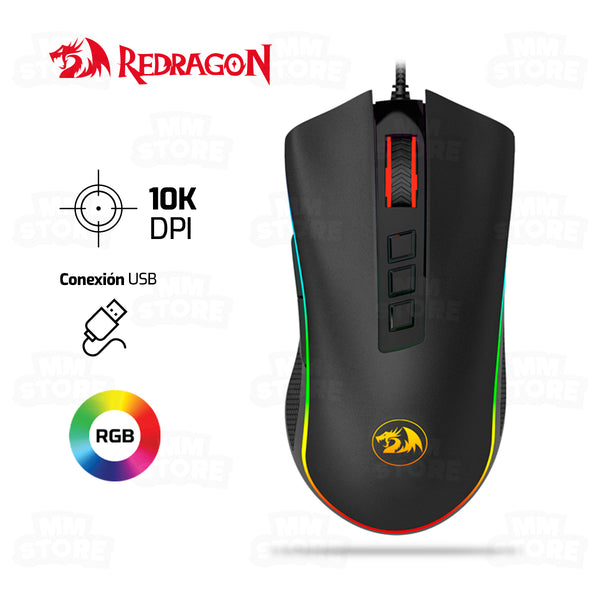 MOUSE REDRAGON COBRA CHROMA M711 | 10,000 DPI | RGB | NEGRO