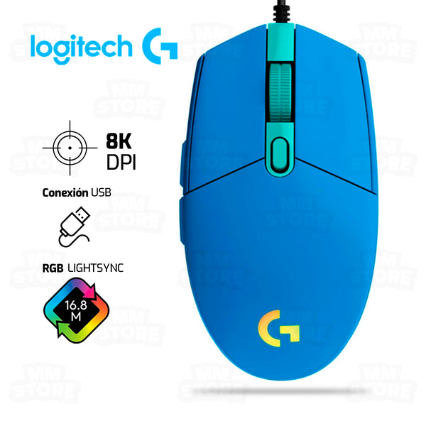 MOUSE LOGITECH G203 LIGHTSYNC | 8,000 DPI | RGB | AZUL