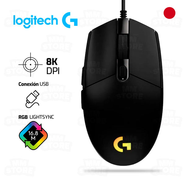 MOUSE LOGITECH G203 LIGHTSYNC | 8,000 DPI | RGB | NEGRO