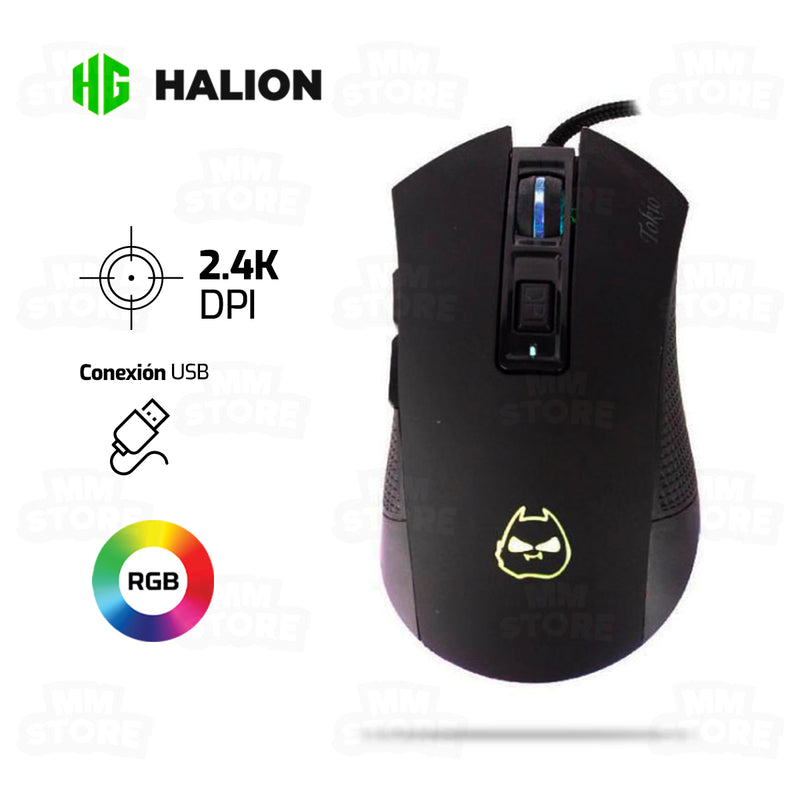 MOUSE HALION TOKIO HA-M607 | 2,400 DPI | RGB