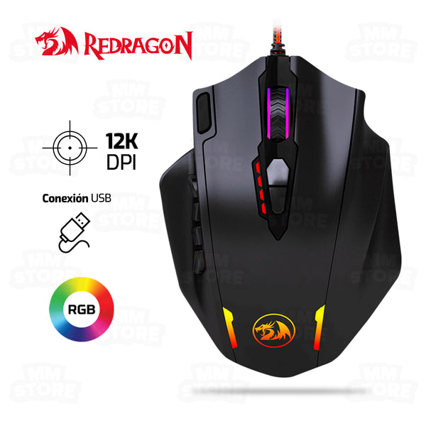 MOUSE REDRAGON IMPACT M908 | 12,400 DPI | RGB