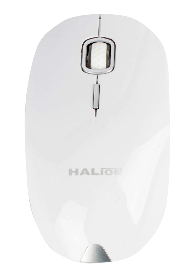 MOUSE HALION SHINE HA-M333W | INALAMBRICO | 1,600 DPI | BLANCO