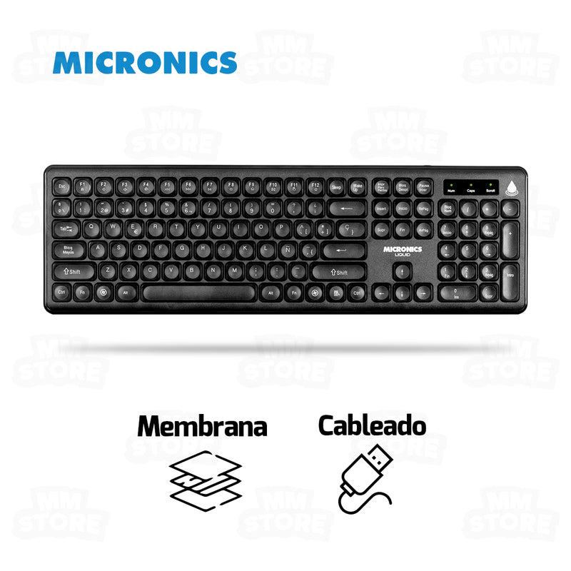 TECLADO MICRONICS LIQUID MIC K702K | MEMBRANA