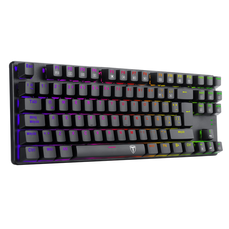 TECLADO T-DAGGER BORA T-TGK315 | MECANICO | SW-RED | RGB | NEGRO