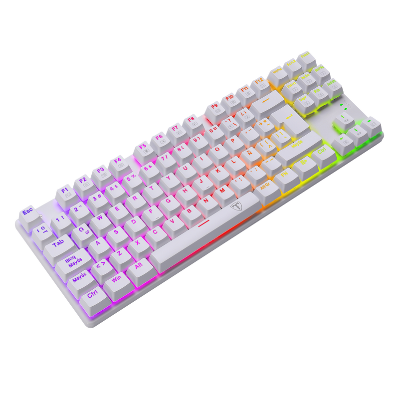 TECLADO T-DAGGER BORA T-TGK315 | MECANICO | SW-RED | RGB | BLANCO